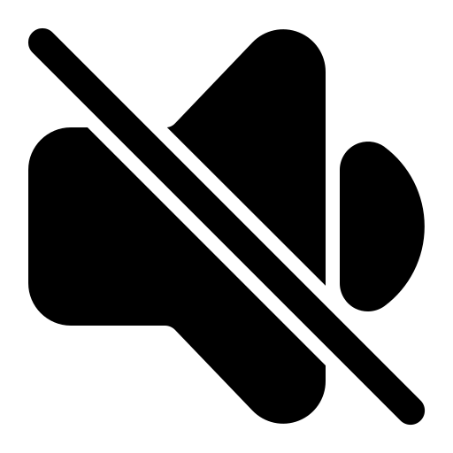 bouton de sourdine Generic Glyph Icône