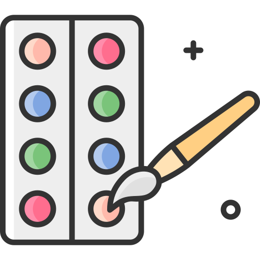 Paint palette SBTS2018 Lineal Color icon