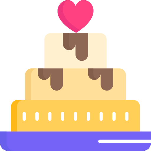 bolo de casamento SBTS2018 Flat Ícone