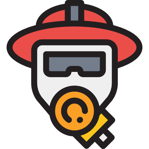 Firefighter Detailed Rounded Lineal color icon