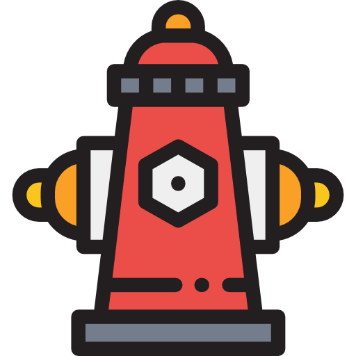 hydrant Detailed Rounded Lineal color icon