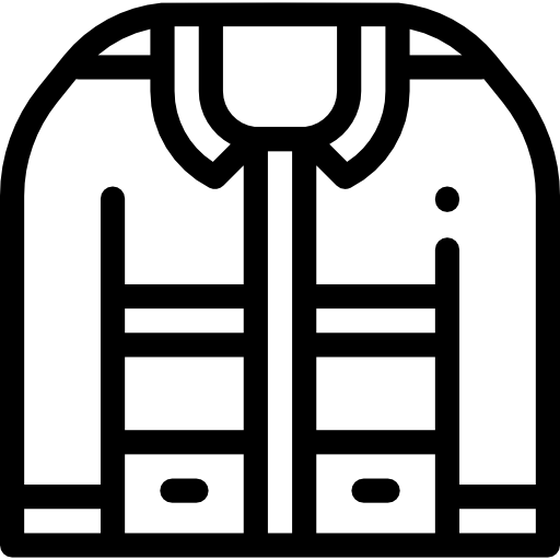 kurtka Detailed Rounded Lineal ikona