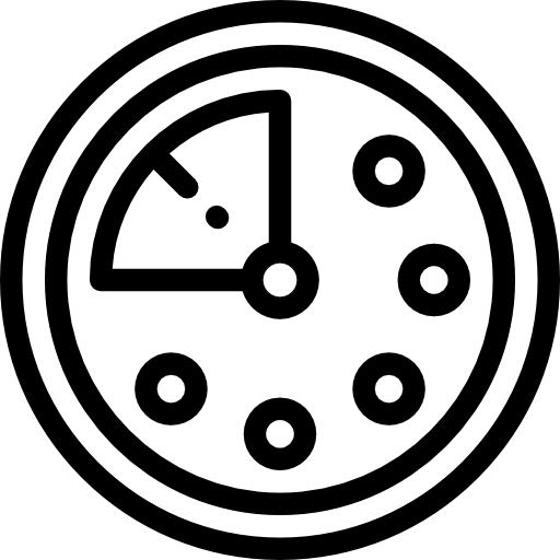 Clock Detailed Rounded Lineal icon