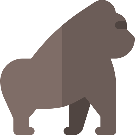 gorilla Basic Rounded Flat icon