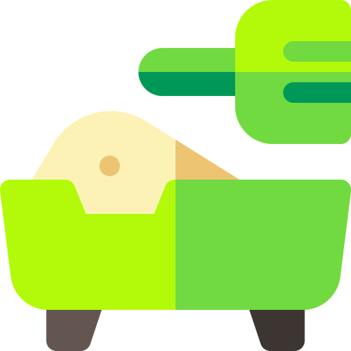 Litter box Basic Rounded Flat icon