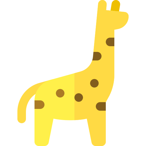 giraffa Basic Rounded Flat icona