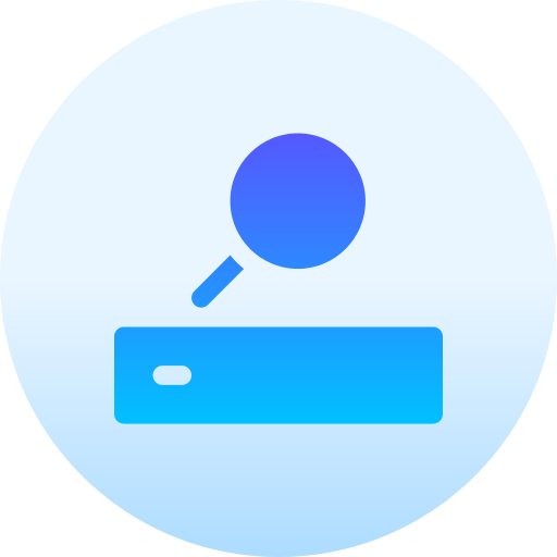 motore di ricerca Basic Gradient Circular icona