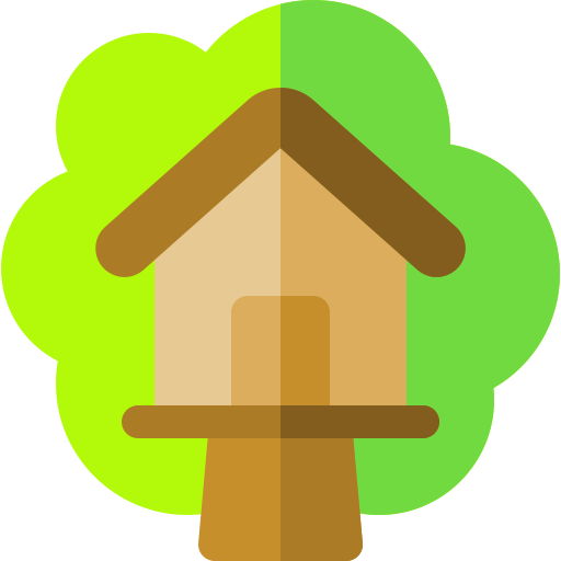 樹上の家 Basic Rounded Flat icon