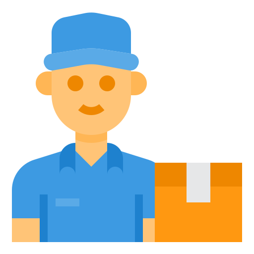 Delivery man itim2101 Flat icon