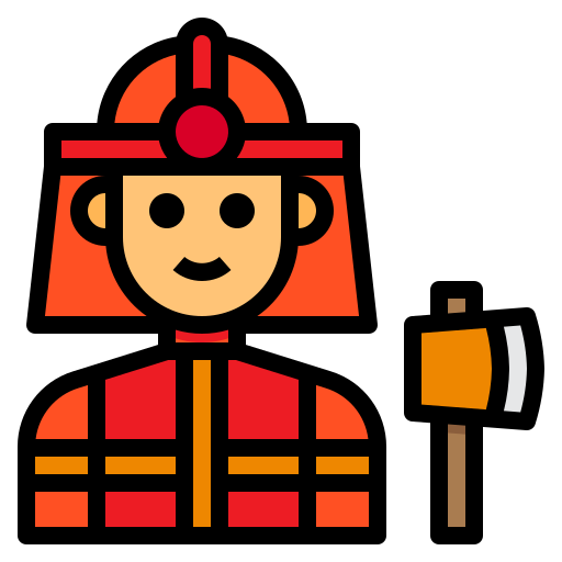 Fireman itim2101 Lineal Color icon