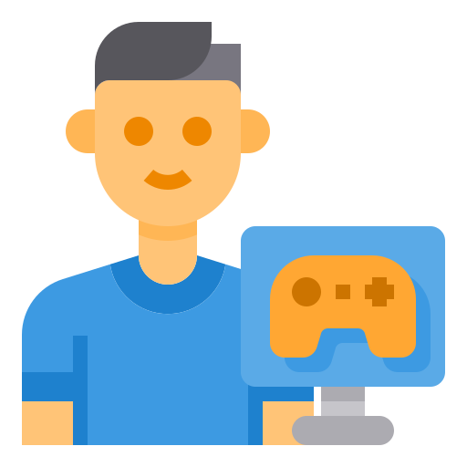 Gamer itim2101 Flat icon