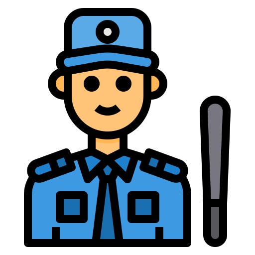Security man itim2101 Lineal Color icon
