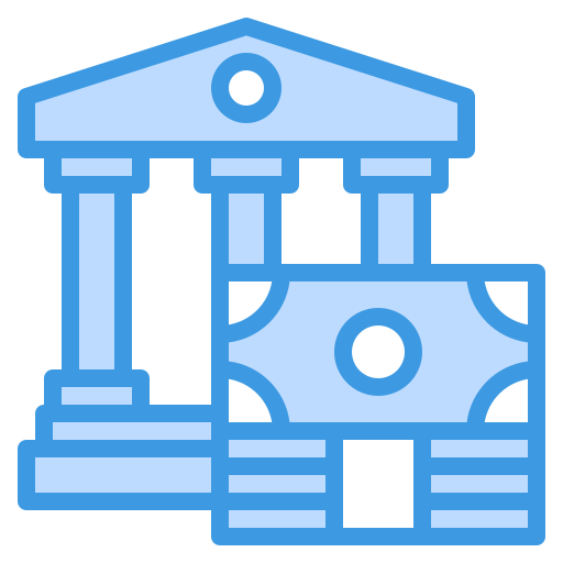 은행업 itim2101 Blue icon
