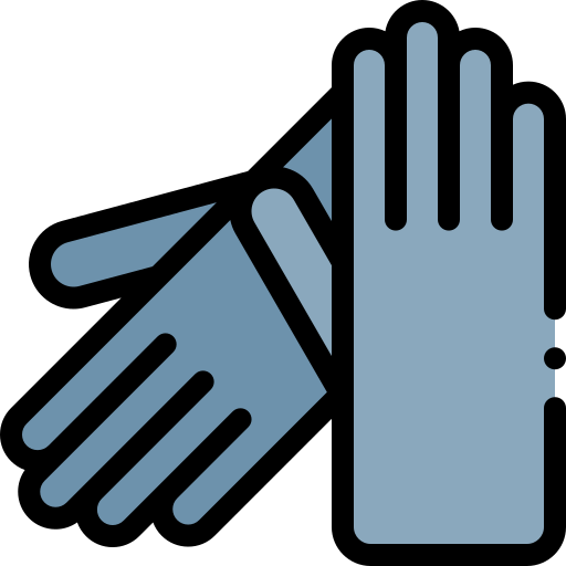 手袋 Detailed Rounded Lineal color icon