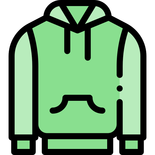 Hoodie Detailed Rounded Lineal color icon