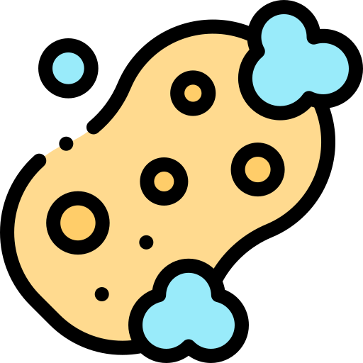 Sponge Detailed Rounded Lineal color icon