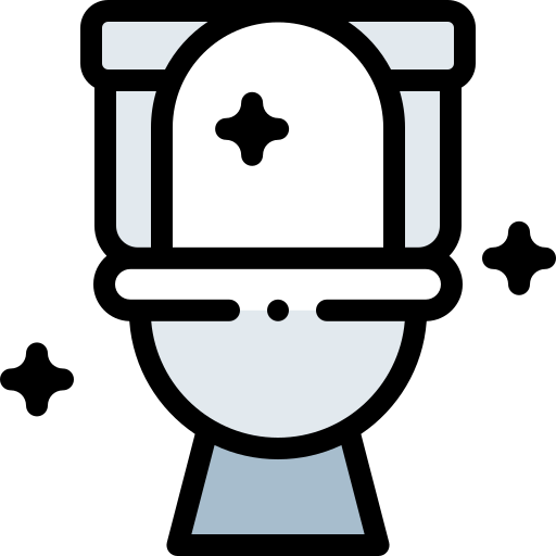 toilette Detailed Rounded Lineal color icon