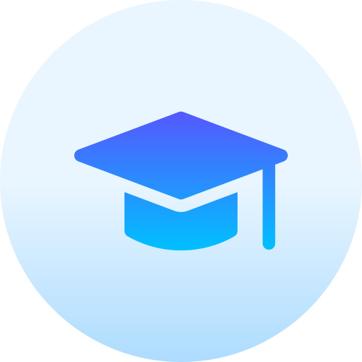czapka dyplomowa Basic Gradient Circular ikona