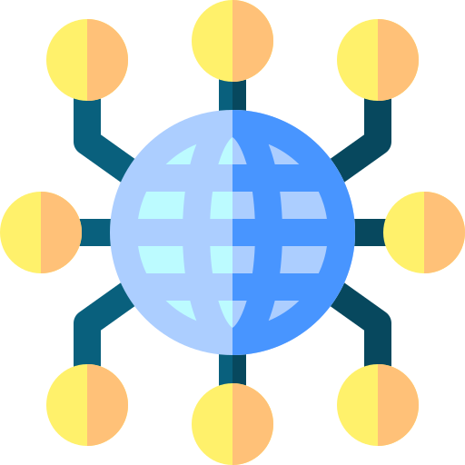 Глобальная сеть Basic Rounded Flat иконка