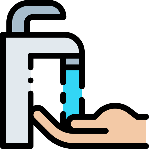 Hand washing Detailed Rounded Lineal color icon