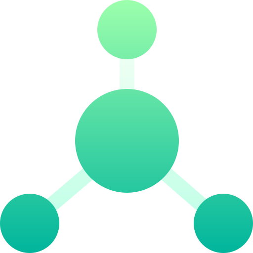 molécula Basic Gradient Gradient Ícone