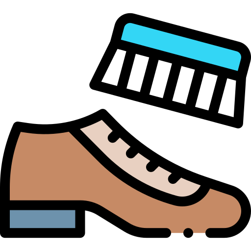 Shoeshine Detailed Rounded Lineal color icon