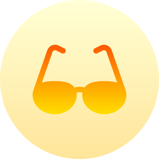 okulary do oczu Basic Gradient Circular ikona