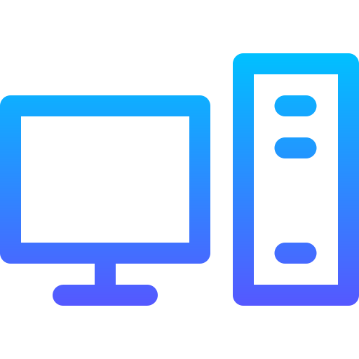 desktop-computer Basic Gradient Lineal color icon