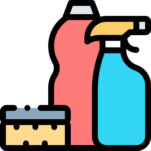 Cleaning products Detailed Rounded Lineal color icon