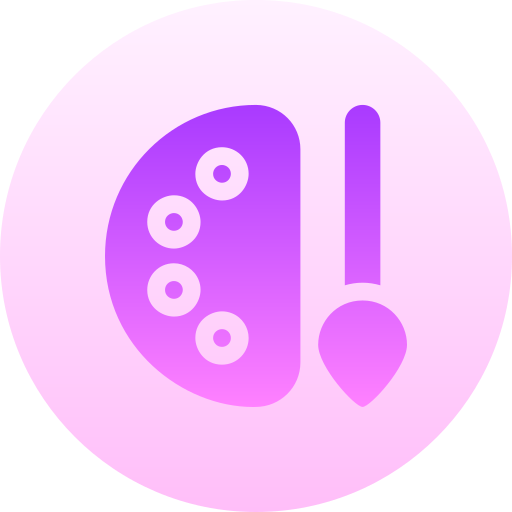 verf palet Basic Gradient Circular icoon