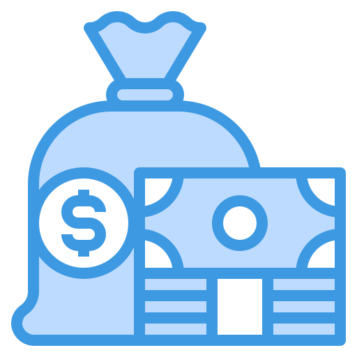 torba z pieniędzmi itim2101 Blue ikona