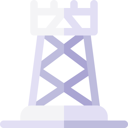 Electric tower Basic Rounded Flat icon