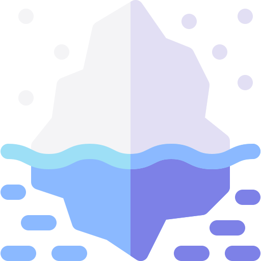 góra lodowa Basic Rounded Flat ikona