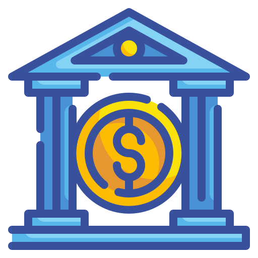 bank Wanicon Lineal Color icon