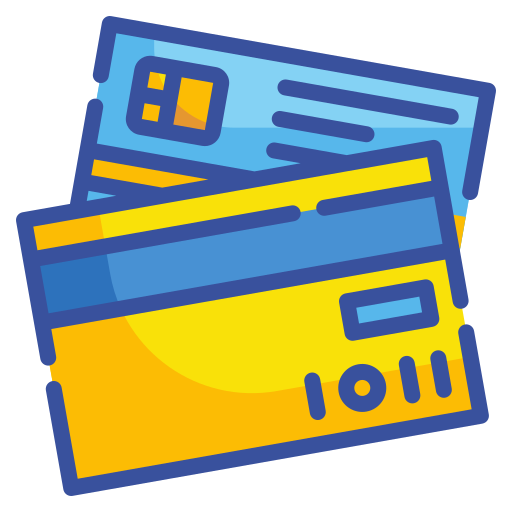 kredietkaart Wanicon Lineal Color icoon
