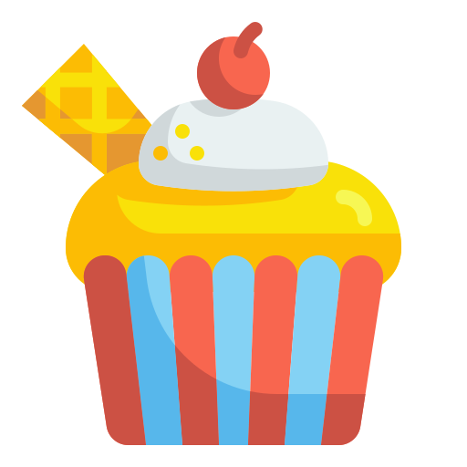 Cupcake Wanicon Flat icon