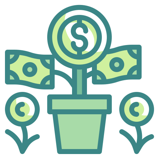 Money growth Wanicon Two Tone icon