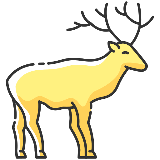 Deer Generic Thin Outline Color icon