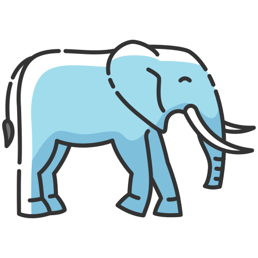 코끼리 Generic Thin Outline Color icon