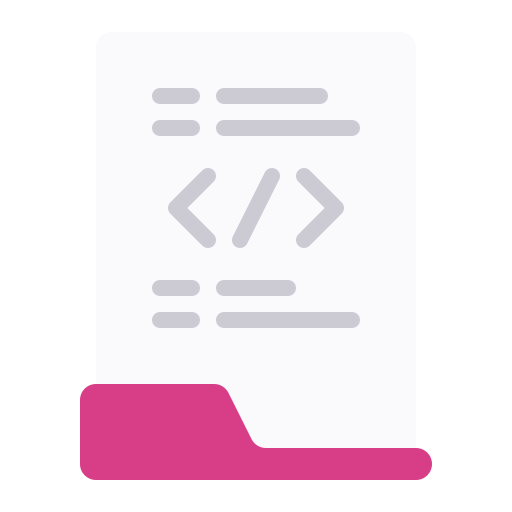 code html Generic Flat Icône