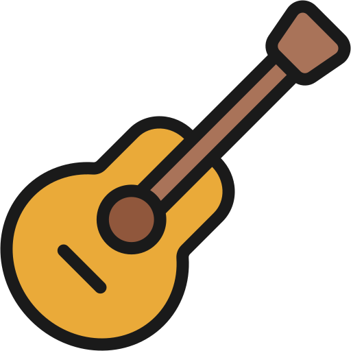 guitarra Generic Outline Color icono