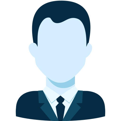 mann avatar Generic Blue icon