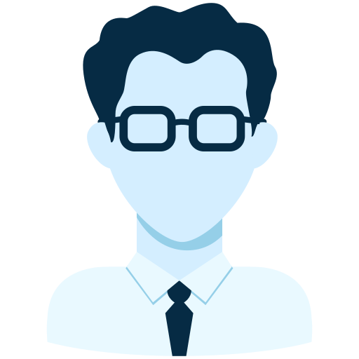 man-avatar Generic Blue icoon