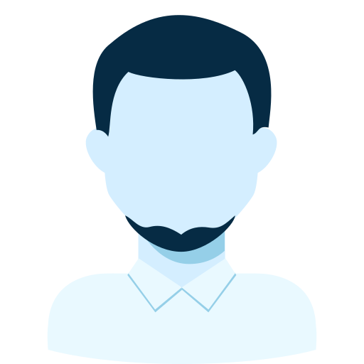 Man avatar Generic Blue icon