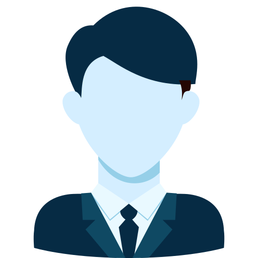 man-avatar Generic Blue icoon