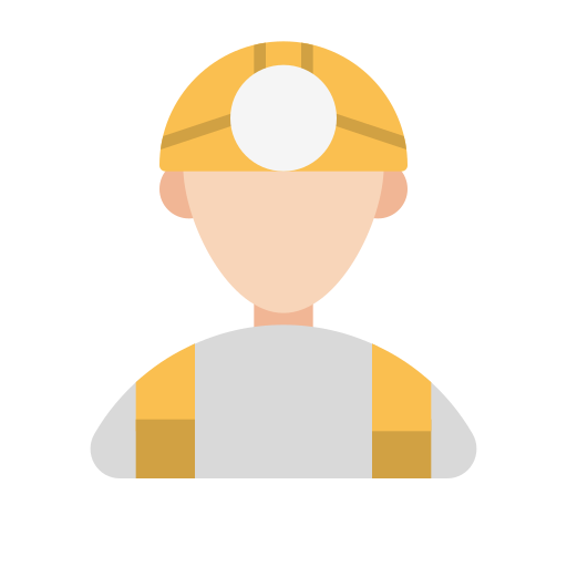 mijnwerker Generic Flat icoon