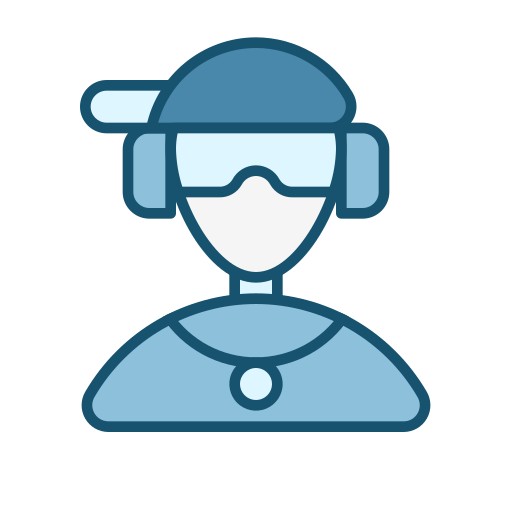 Disc jockey Generic Blue icon