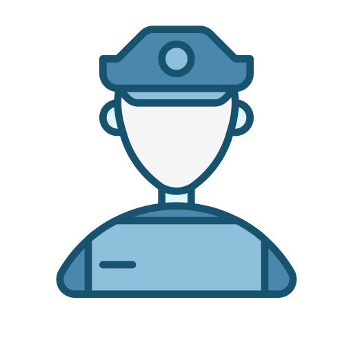 polizia stradale Generic Blue icona
