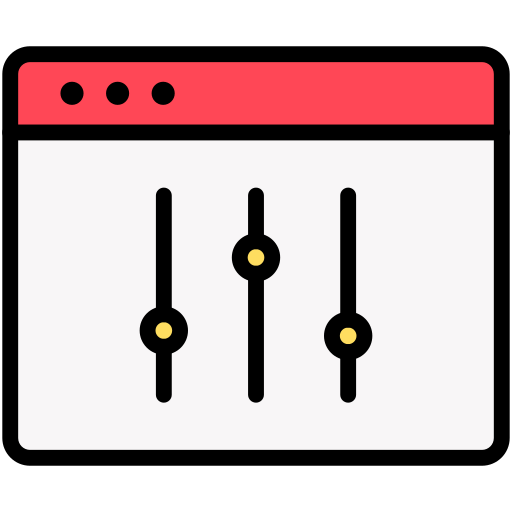 configuraciones Generic Outline Color icono