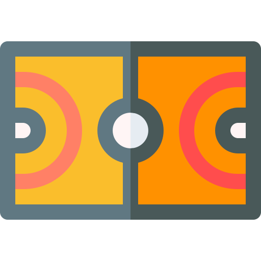 Basketball field Basic Rounded Flat icon